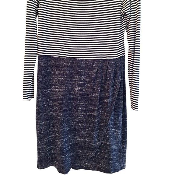 Anthropologie Dolan Left Coast Dress with Tulip Skirt sz M Navy Blue Made in USA - Picture 4 of 10